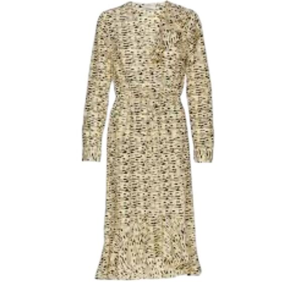 Tiger of Sweden Dresses & Skirts - Tiger of Sweden Cream Speckled Long Sleeve Midi Dress size 36 ( small)